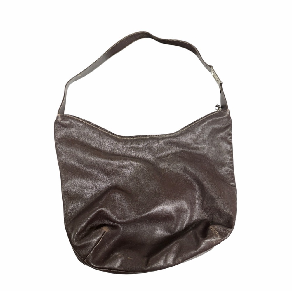 Ralph Lauren Dark Brown Leather Hobo Bag